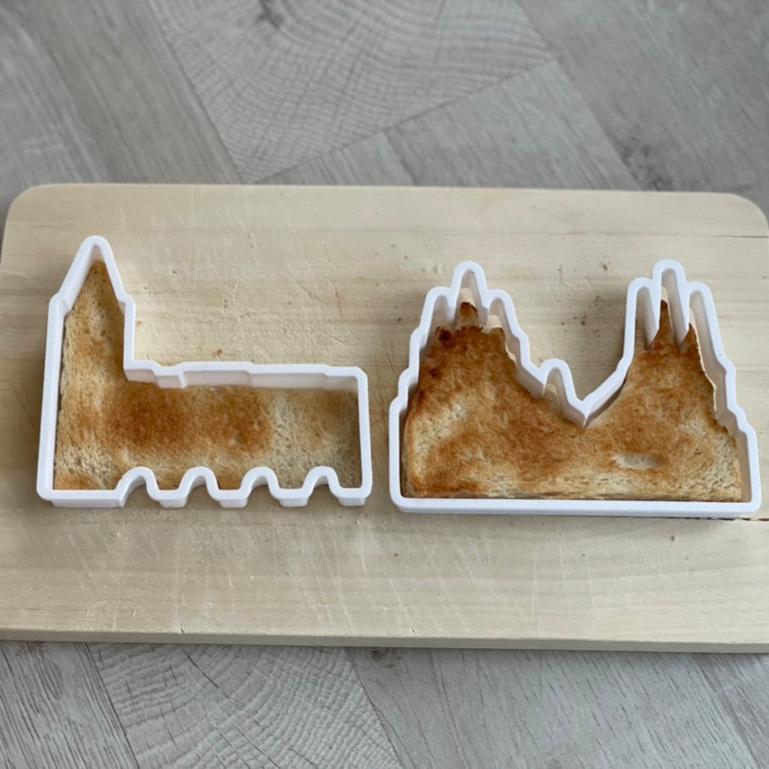 Erfurter Schlüsselanhänger mit Krämerbrücke als Motiv, langlebig, robust und handgefertigt in Deutschland, mit NFC-Tag für Google-Earth-Links, ideal als Souvenir oder für die persönliche Nutzung.