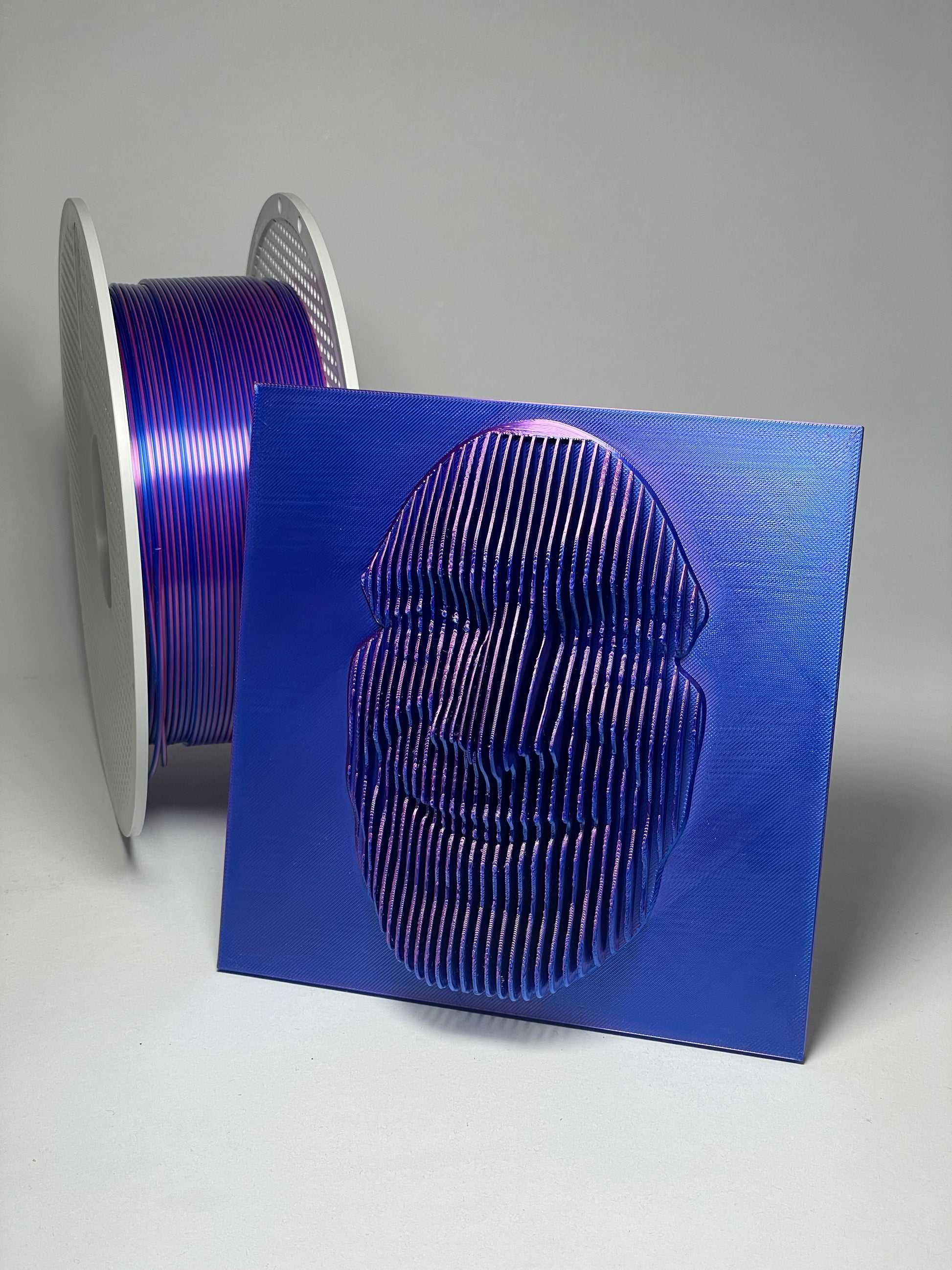 3D-gedrucktes Relief aus Foto – Hochwertiger 3D-Druck deines Gesichts basierend auf einem Foto. Dein individuelles Portrait wird als plastisches Relief mit beeindruckender Tiefe dargestellt. Nachhaltig aus PLA gefertigt, eignet sich dieses Kunstwerk ideal als personalisiertes Geschenk oder als moderne Wandkunst. Sende uns einfach dein Bild und erhalte eine einzigartige 3D-Erinnerung mit hohem Detailgrad.