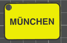 Schlüsselanhänger München STL