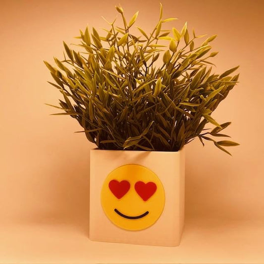 Diese personalisierte Vase von KINIMOD3D ist die perfekte Geschenkidee zum Geburtstag! Das emotionale Design mit positivem und negativem Smiley verleiht jedem Raum einen Hauch von Freude – ein ideales Geburtstagsgeschenk für deine Freundin.