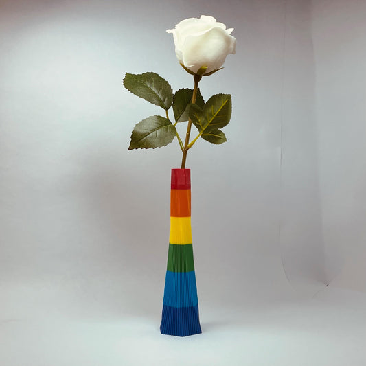 Handgefertigte Regenbogen 3D-Druck Vase