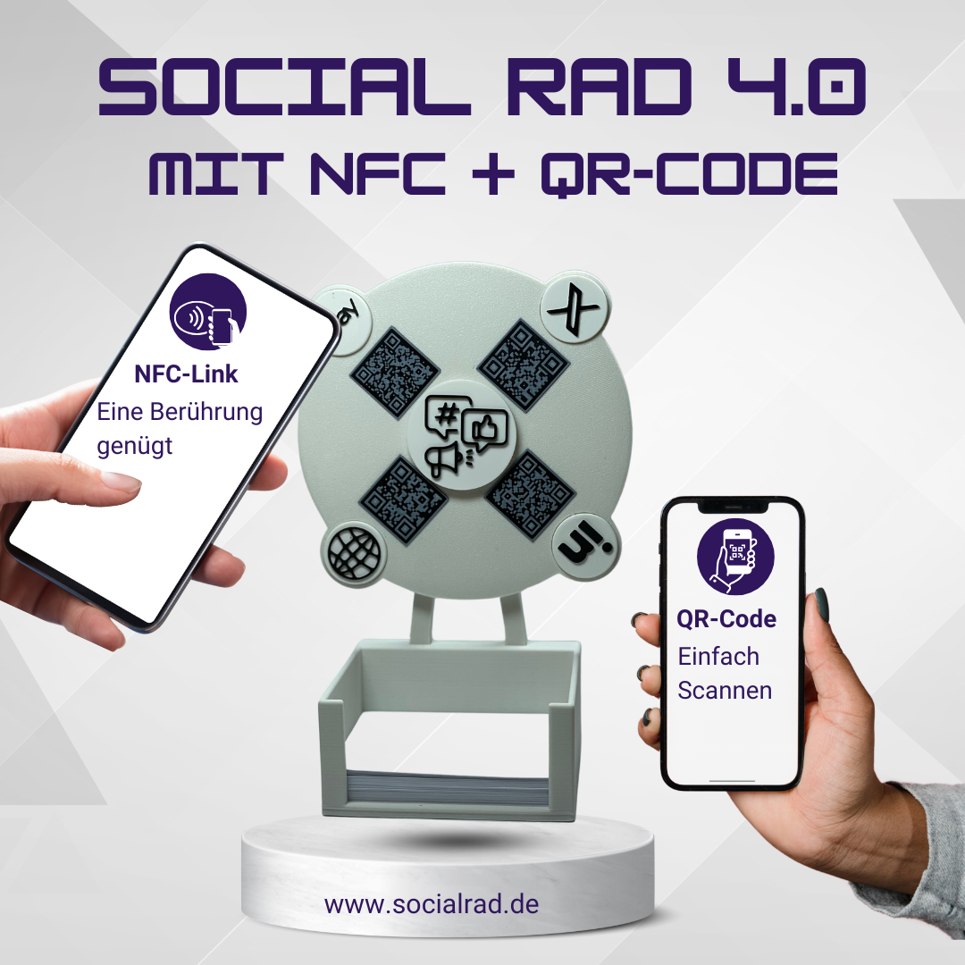 SocialRad 3.0 in Weiß: Ideal für Start-ups, kompakt und professionell.